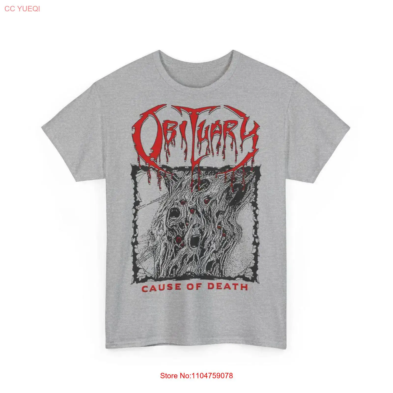 Vintage Fashion Obituaries - เสื้อยืดลายวินเทจ OBITUARY สาเหตุการเสียชีวิต ดีไซน์วินเทจ ลุคย้อนยุค แฟชั่นสำหรับผู้ชาย