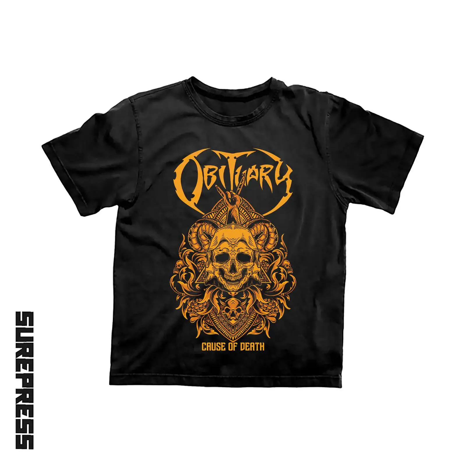 Vintage Fashion Obituaries - เสื้อยืดลายเพลง Death Metal วินเทจ วงเก่า ฮีวี่เมทัล