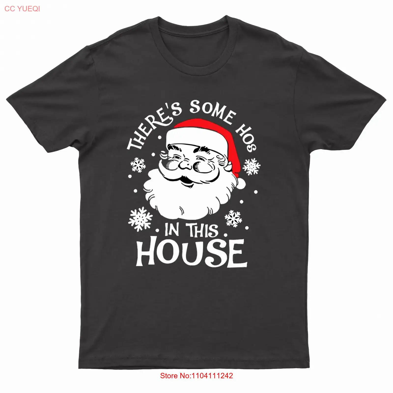 Vintage Fashion Houses - เสื้อยืดผู้ชายลายซานตาคลอสสำหรับคริสต์มาส สไตล์ตลกขบขัน ลาย 