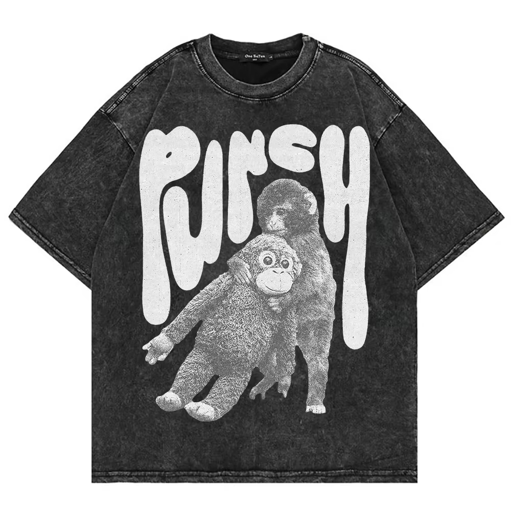 Vintage Fashion Toys - เสื้อยืดลายกราฟิก Monkey Punch ผ้าฝ้าย 100% สไตล์วินเทจ
