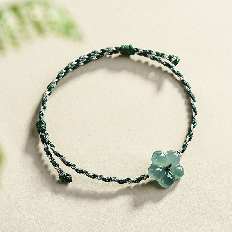 Vintage Fashion Accessories - หยกพม่าสร้อยข้อมือหยกธรรมชาติเสน่ห์ของเครื่องประดับแฟชั่นของขวัญวินเทจสำหรับผู้หญิงเครื่องรางกำไลข้อมือหรูหรา