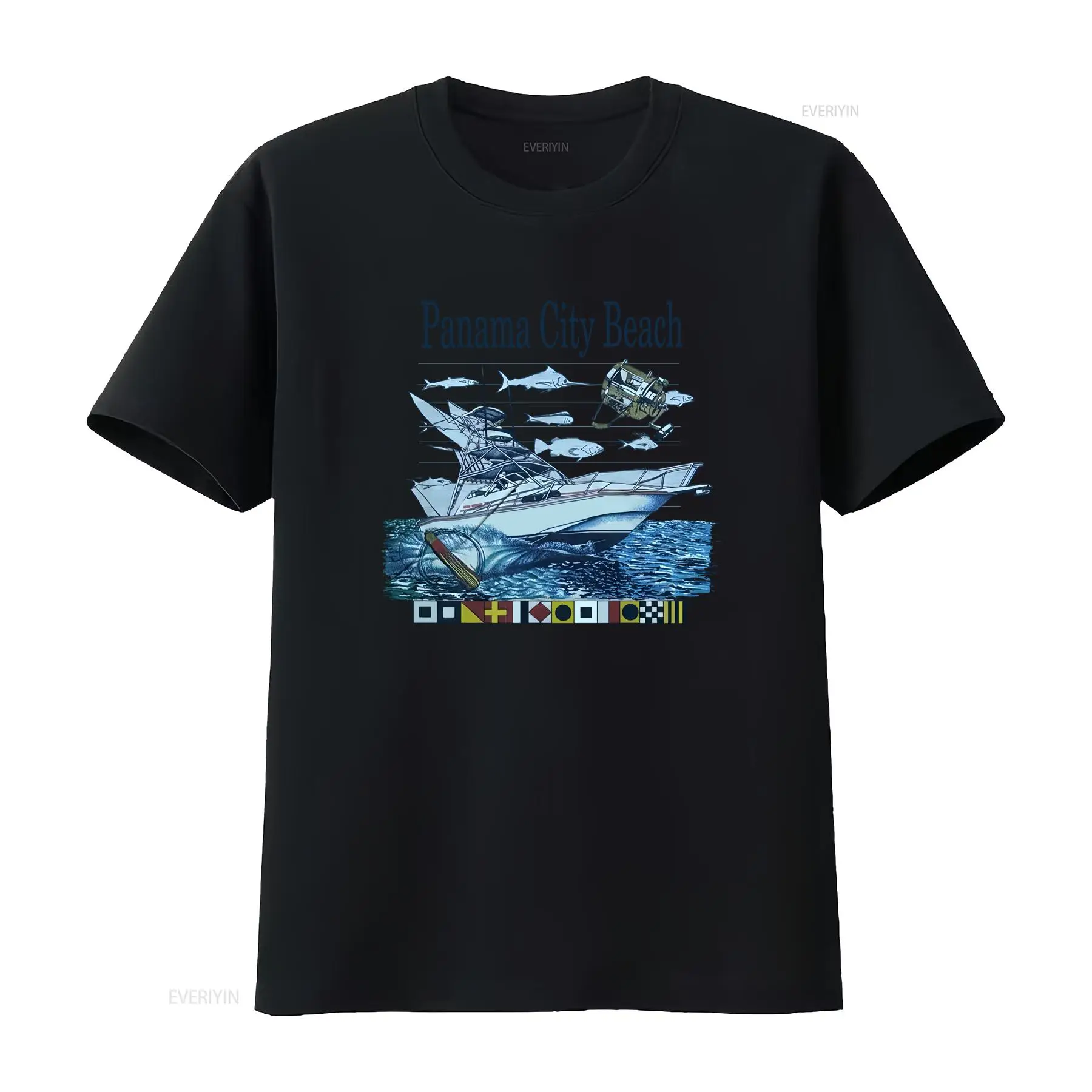 Vintage Yacht Fashion - เสื้อยืดลายวินเทจยุค 90 ลายเรือยอชท์ ทะเล คลื่นทะเล ขนาด