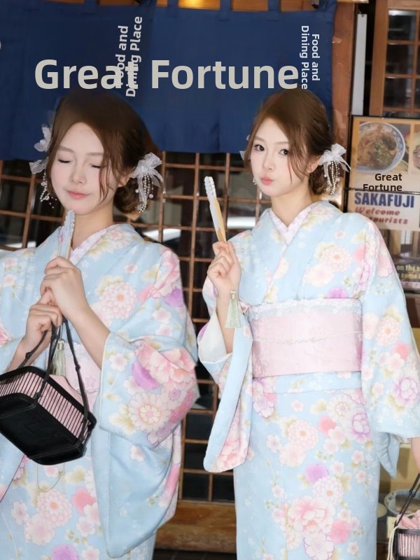Vintage Fashion Photographers - ชุดกิโมโนแบบดั้งเดิมของญี่ปุ่นสไตล์วินเทจใหม่ สำหรับถ่ายภาพ ชุดคลุมอาบน้ำ สาวชาวชินโต แฟชั่นชนเผ่าสำหรับผู้หญิง