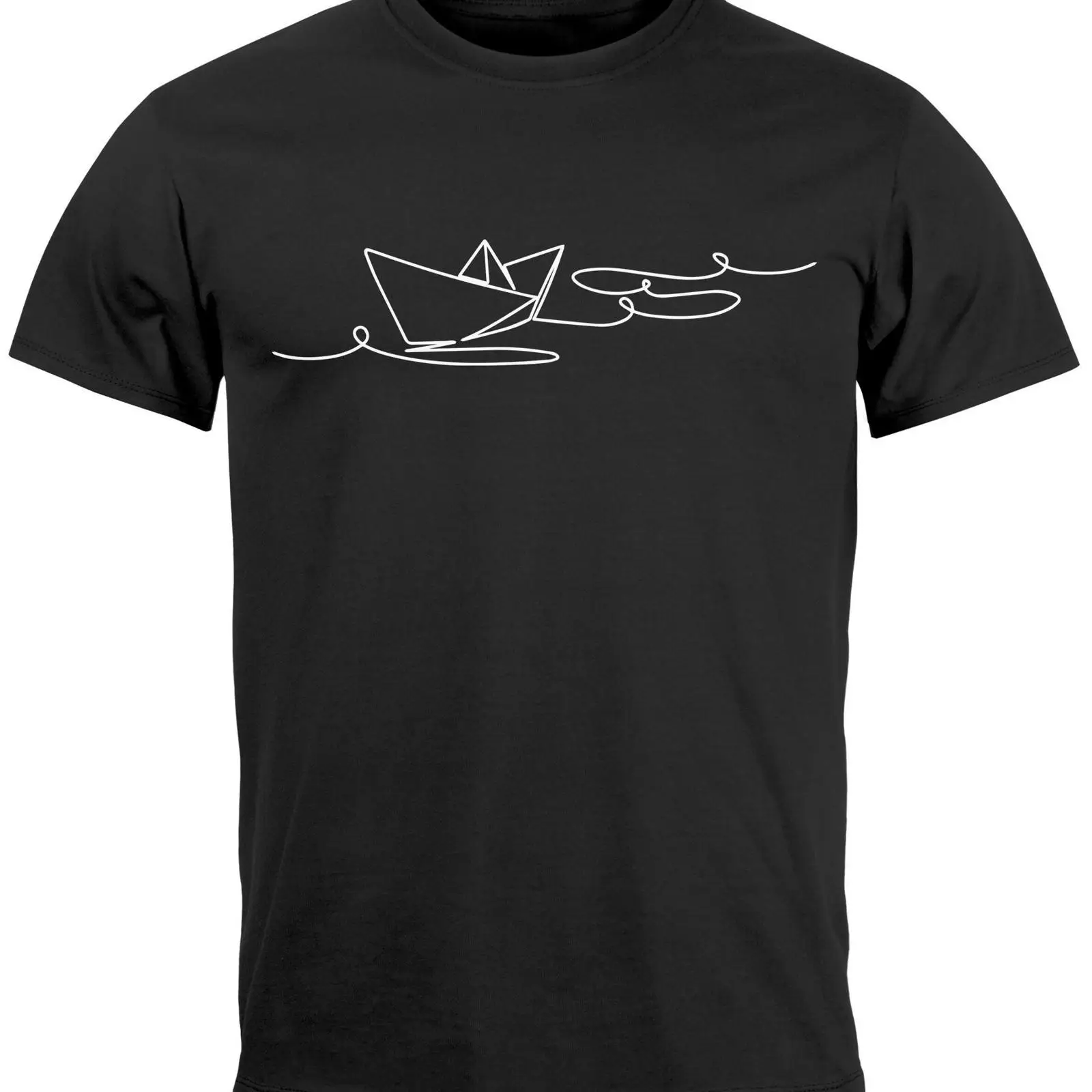 Vintage Fashion Herren - เสื้อยืดพิมพ์ลาย Neverless สำหรับผู้ชาย ลาย Boot Polygon