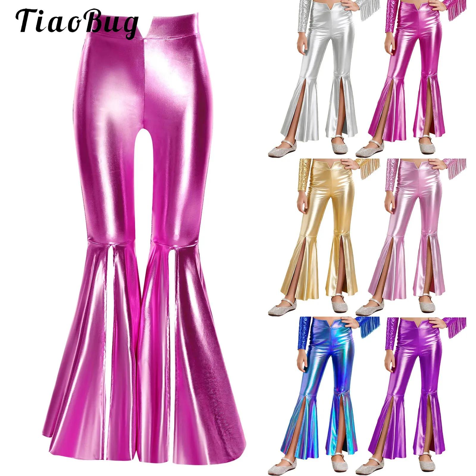 เลกกิ้งเมทัลลิกเงางามสำหรับผู้ - Wide Leg Trouser 70S บทวิจารณ์และราคา