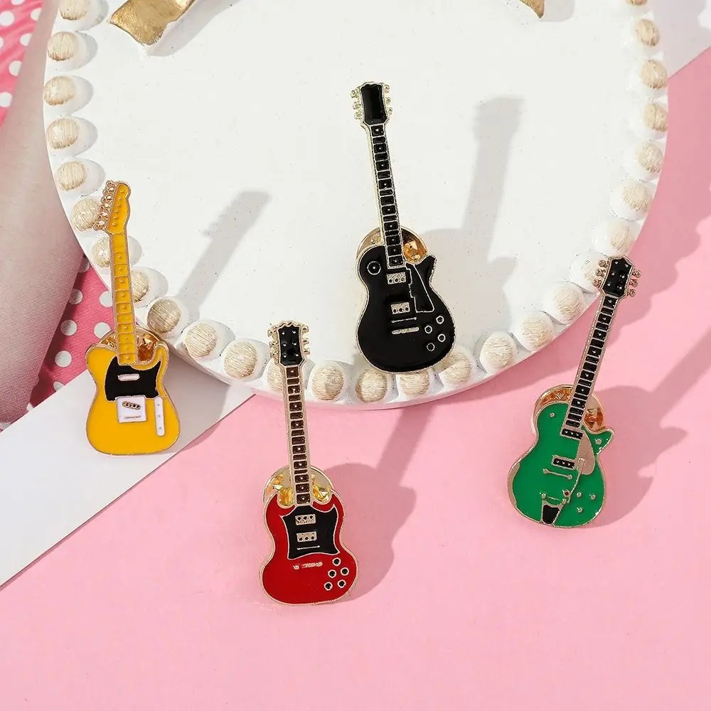 เข็มกลัดรูปกีตาร์โลหะเคลือบแบบ - Vintage Fashion Toys บทวิจารณ์และราคา