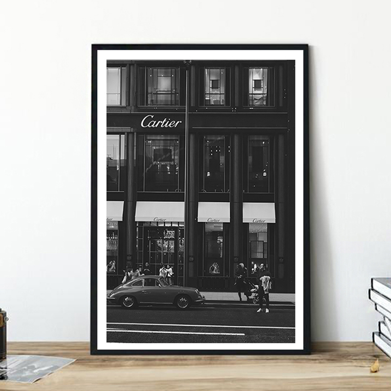 ยุโรป Street ภาพวาดผ้าใบแฟชั่น - Vintage Vogue Fashion Poster บทวิจารณ์และราคา