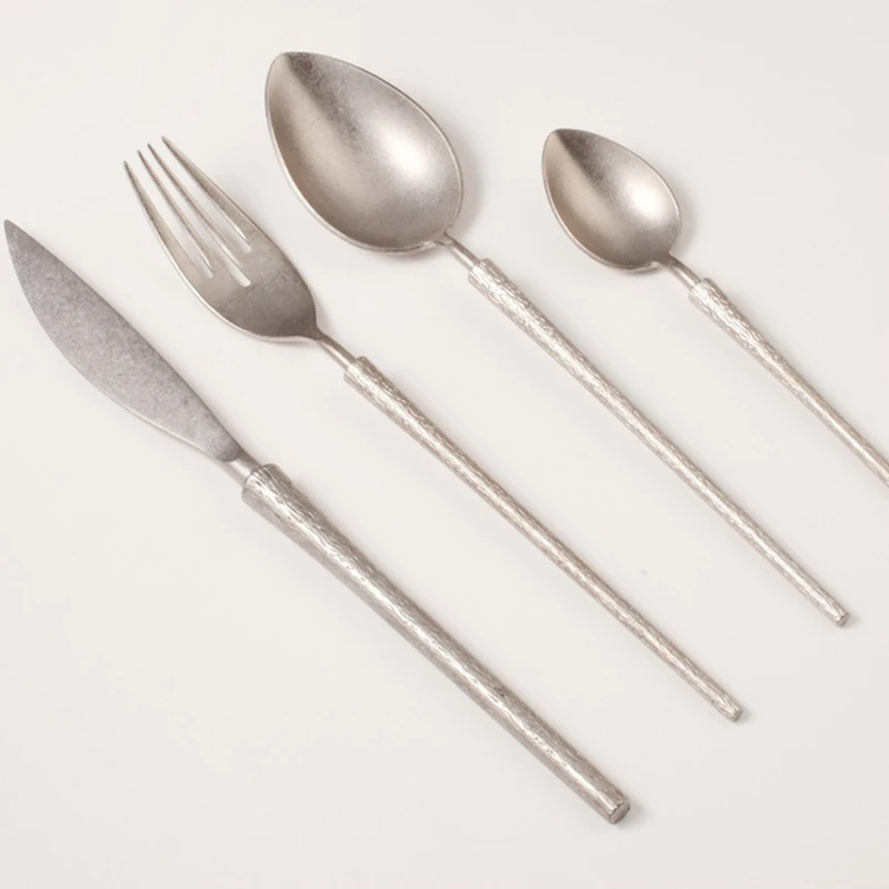 ชุดช้อนส้อมสไตล์เรโทรสีเงินด้า - Vintage Fashion Eu บทวิจารณ์และราคา
