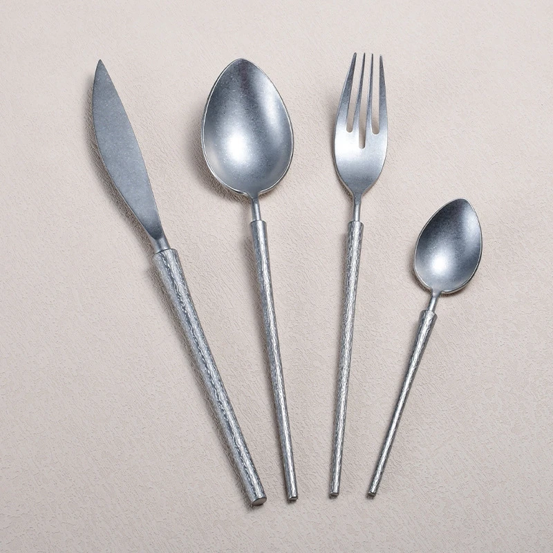 ชุดช้อนส้อมสไตล์เรโทรสีเงินด้า - Vintage Fashion Eu บทวิจารณ์และราคา