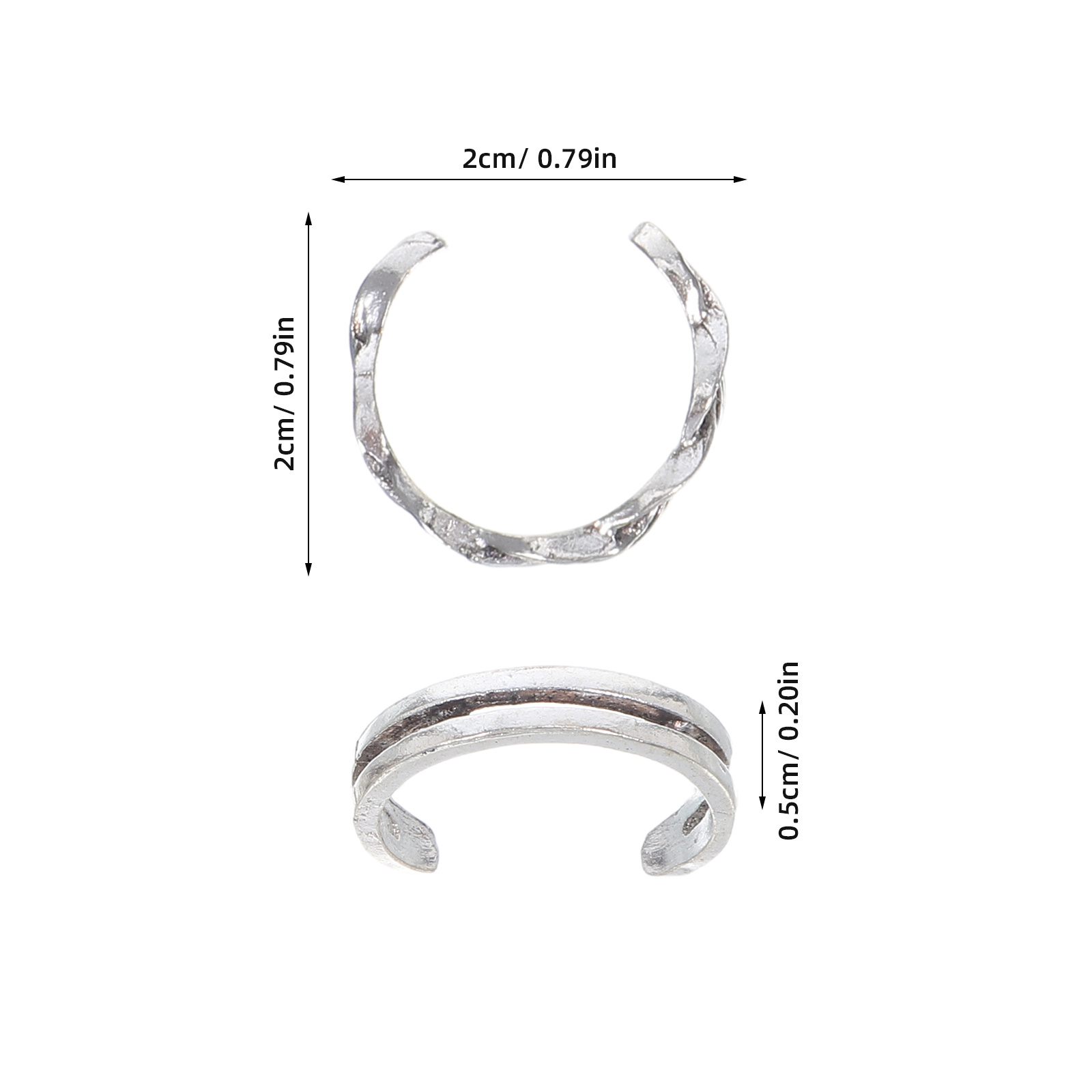 ชุดแหวนนิ้วเท้าแบบปรับได้ 12 ช - Vintage Fashion Rings For Women บทวิจารณ์และราคา