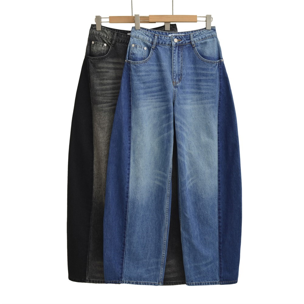 กางเกงยีนส์ทรงหลวมขากว้างสไตล์ - Wide Leg Trouser 70S บทวิจารณ์และราคา