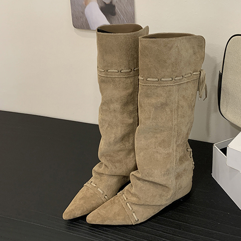 รองเท้าบูทหุ้มข้อผูกเชือกแบบมี - Vintage Fashion Design บทวิจารณ์และราคา