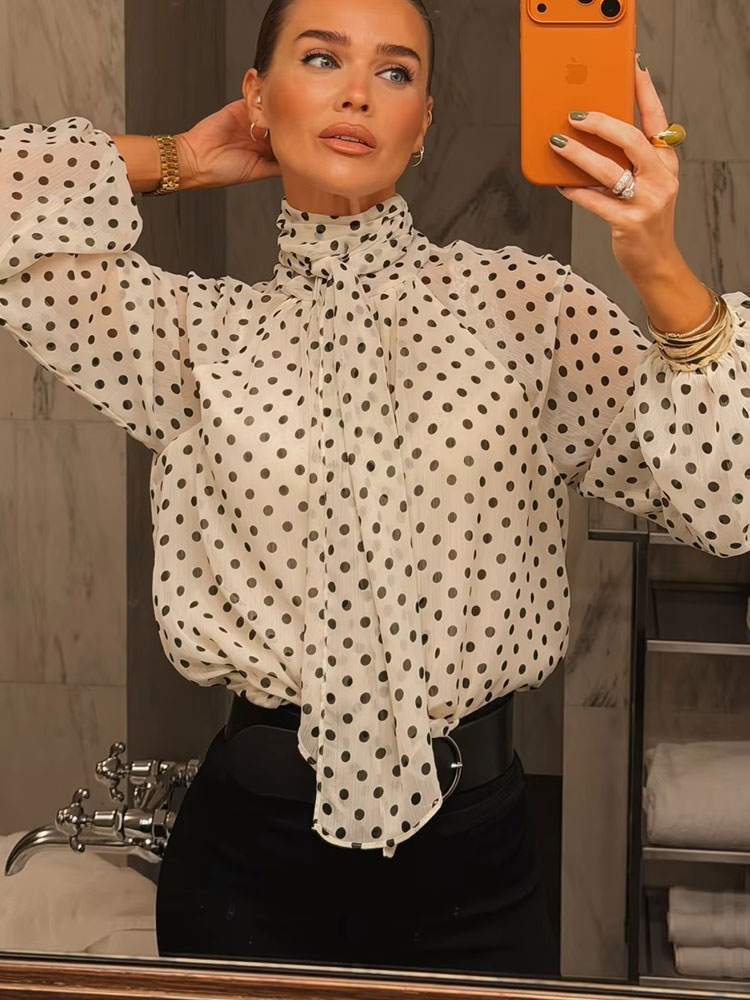 เสื้อเชิ้ตแฟชั่นวินเทจลายจุดสำ - Vintage Fashion Trends 2026 บทวิจารณ์และราคา