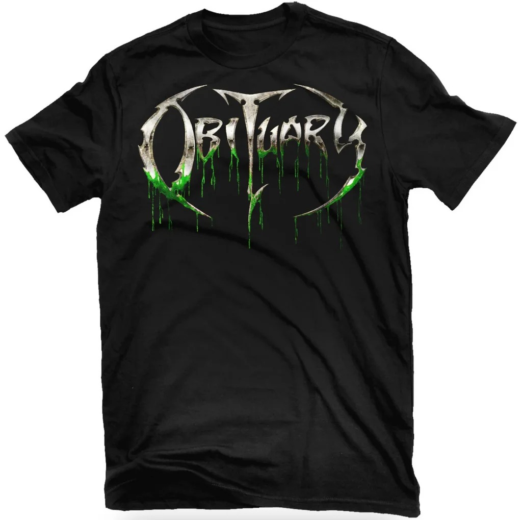 เสื้อยืดลายกราฟิกวงดนตรี Obitu - Vintage Fashion Obituaries บทวิจารณ์และราคา