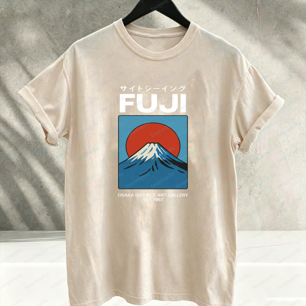 เสื้อยืดผ้าฝ้ายสไตล์ญี่ปุ่นลาย - Vintage Fashion Osaka บทวิจารณ์และราคา
