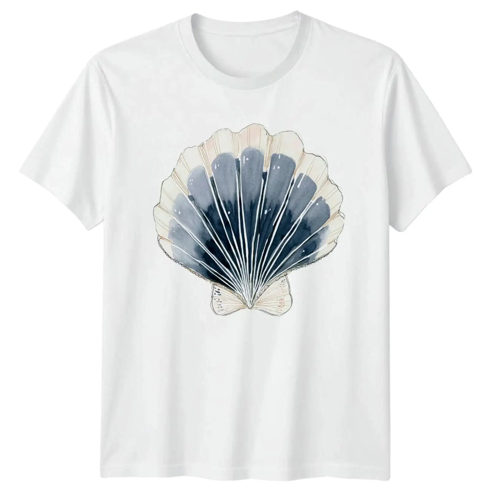 เสื้อยืดลายเปลือกหอยทะเลและสัต - Vintage Fashion Herren บทวิจารณ์และราคา
