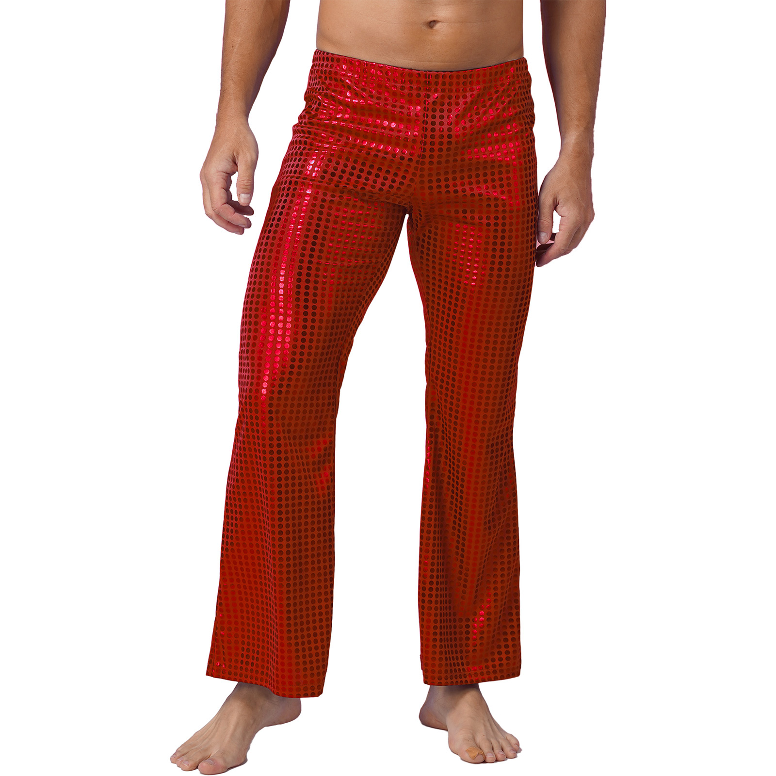 กางเกงบุรุษทรงฮิปฮอปดิสโก้ปักเ - Wide Leg Trouser 70S บทวิจารณ์และราคา