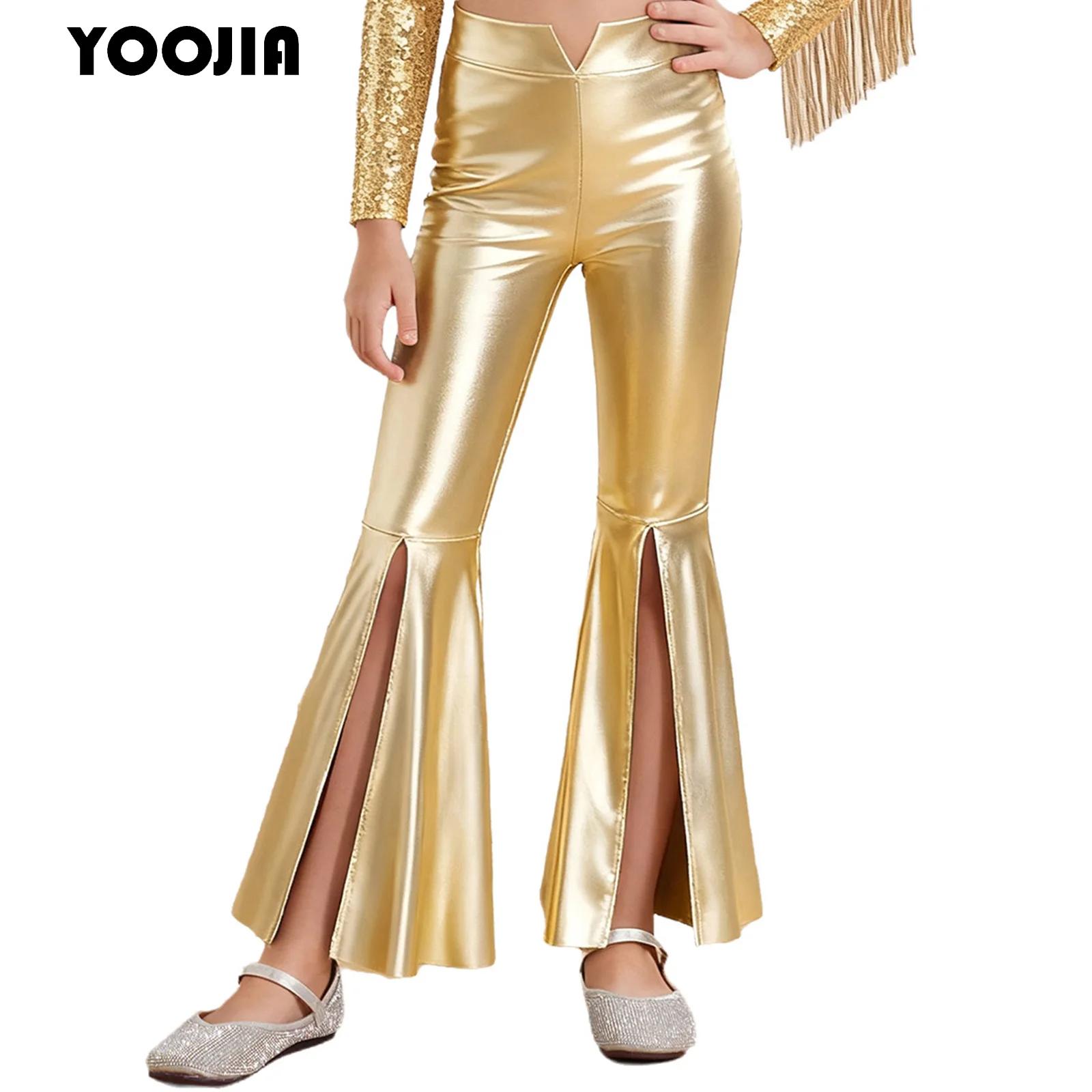 กางเกงขายาวทรงบานเมทัลลิกสำหรั - Wide Leg Trouser 70S บทวิจารณ์และราคา