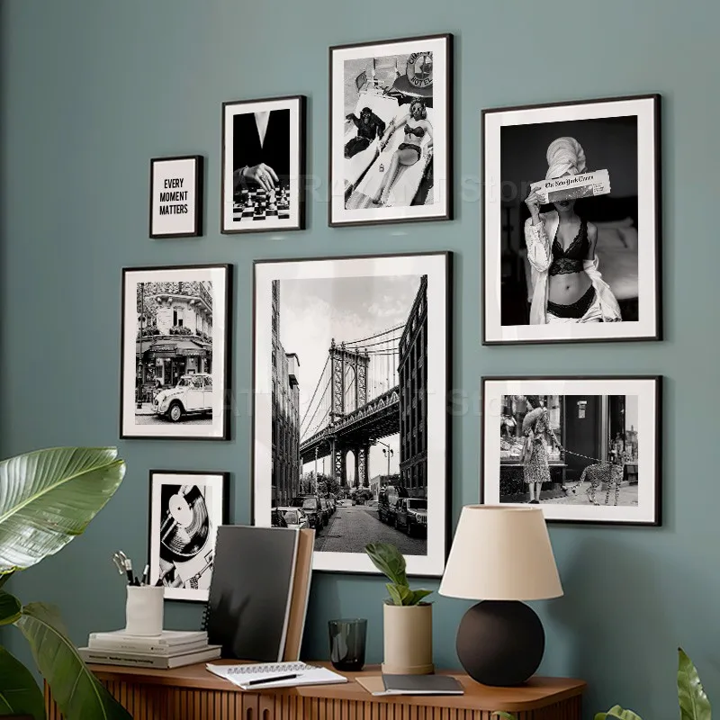 สีดําและสีขาว Vintage Wall Art - Vintage Vogue Fashion Poster บทวิจารณ์และราคา