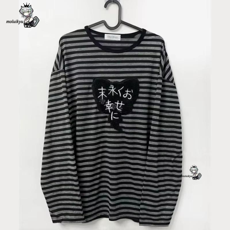 เสื้อยืดแขนยาวคอกลมสไตล์อเมริก - Vintage Y2K บทวิจารณ์และราคา