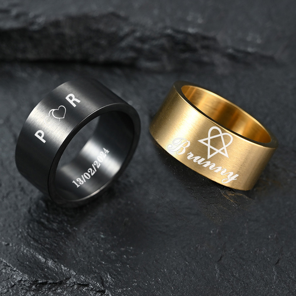 แหวนแต่งงานสีดำสำหรับผู้ชายและ - Vintage Fashion Rings For Women บทวิจารณ์และราคา