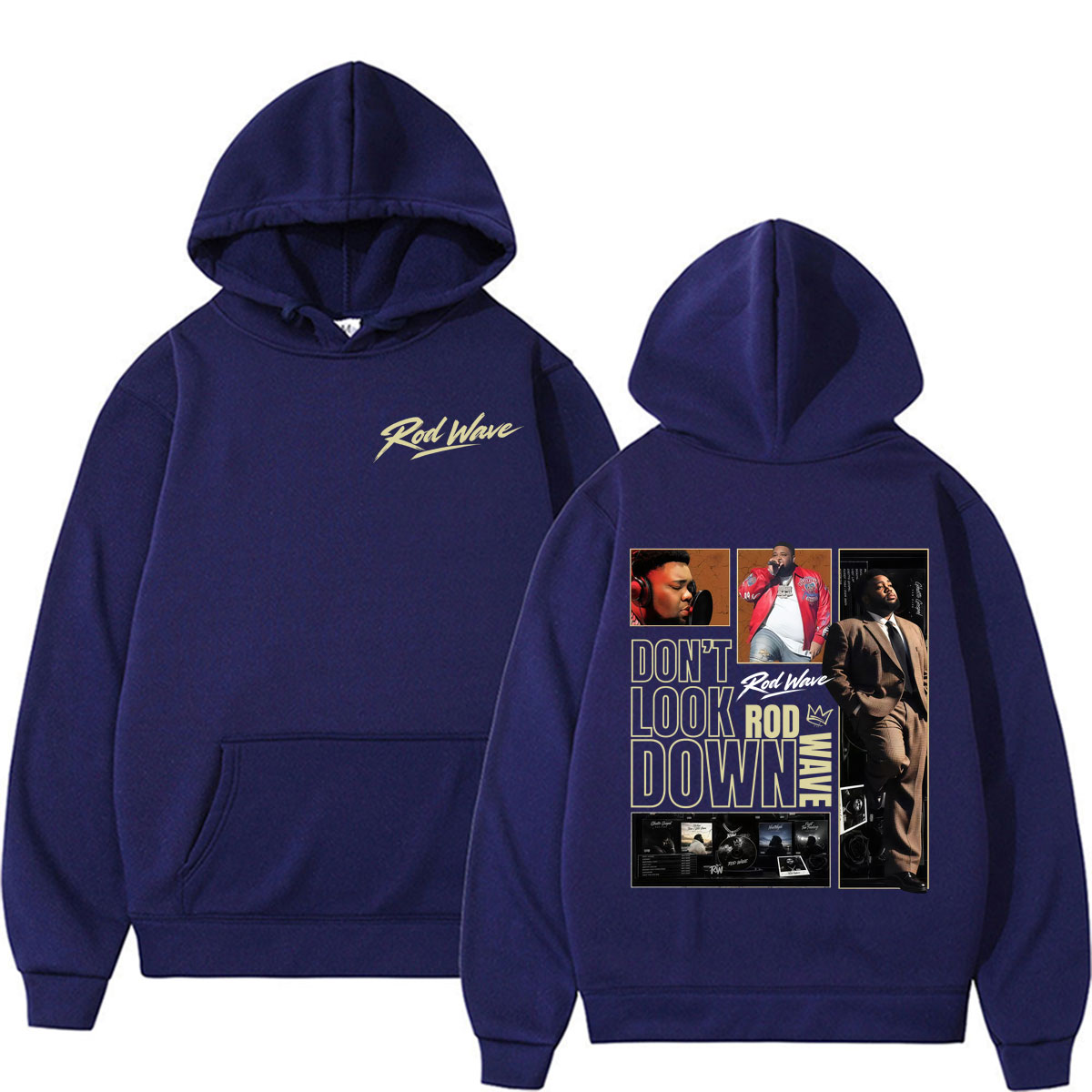 เสื้อฮู้ดลายปกอัลบั้ม Rod Wave - Vintage Fashion Looks บทวิจารณ์และราคา