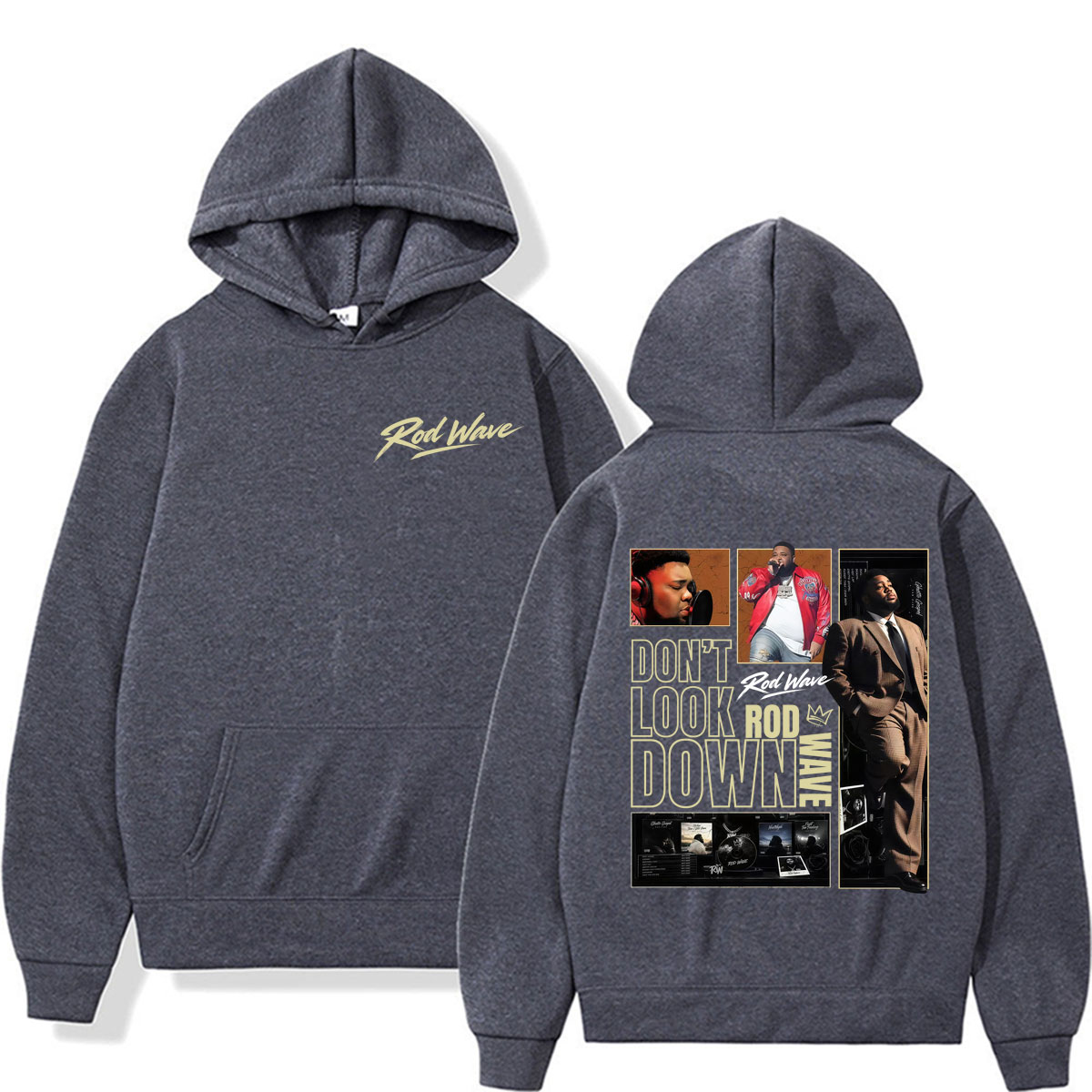 เสื้อฮู้ดลายปกอัลบั้ม Rod Wave - Vintage Fashion Looks บทวิจารณ์และราคา