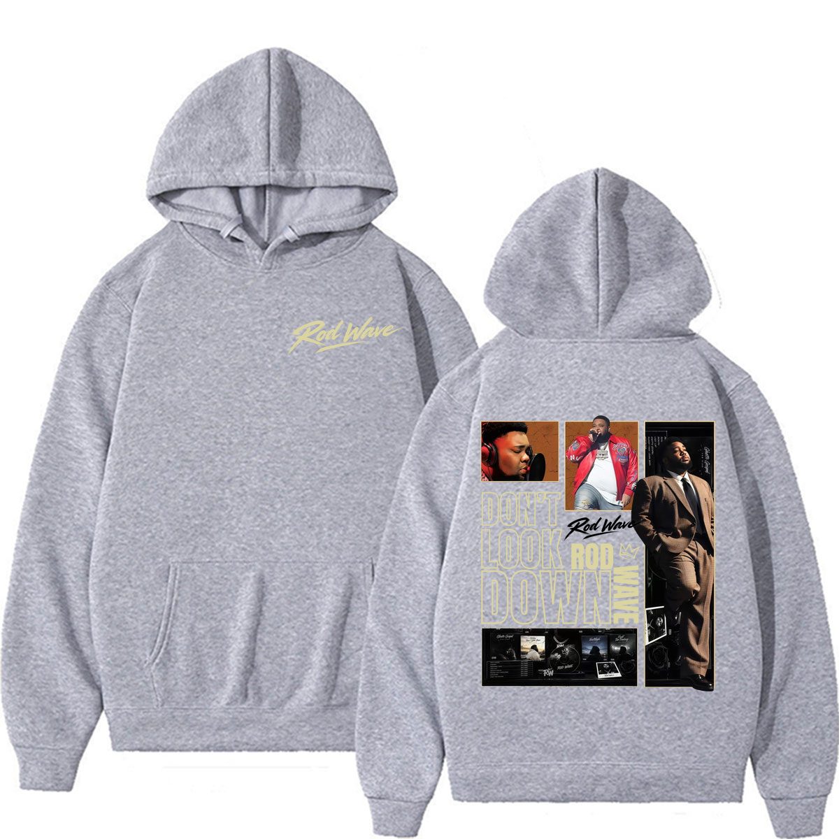 เสื้อฮู้ดลายปกอัลบั้ม Rod Wave - Vintage Fashion Looks บทวิจารณ์และราคา