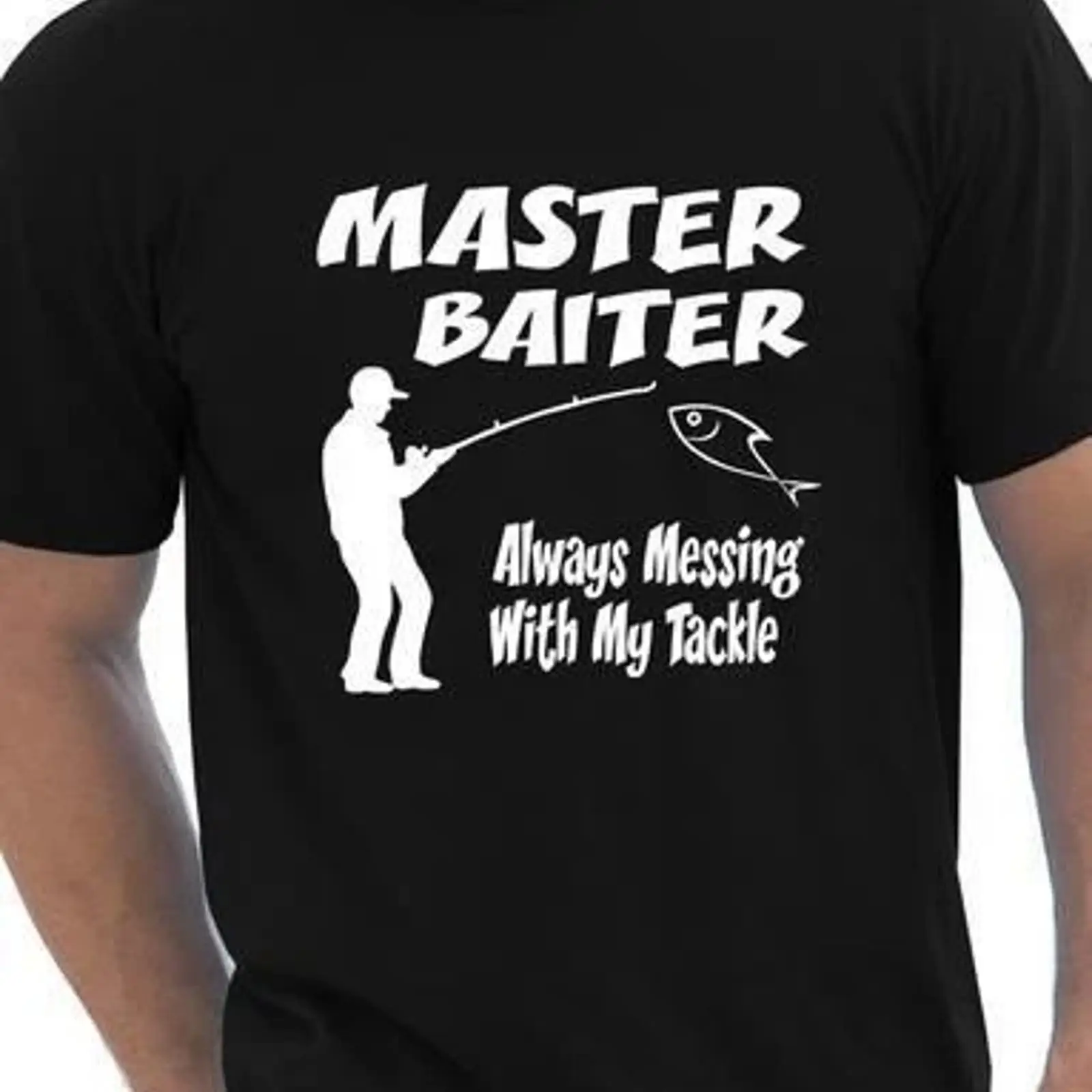 เสื้อยืด Master Baiter ลายตลกส - Vintage Fashion Herren บทวิจารณ์และราคา