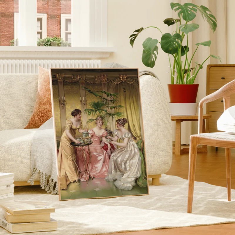 Renaissance ภาพผู้หญิงโปสเตอร์ - Vintage Vogue Fashion Poster บทวิจารณ์และราคา