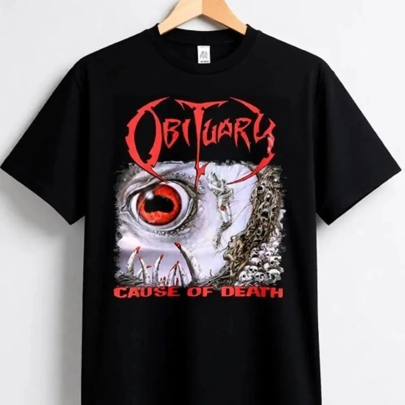 เสื้อยืด Obituary Cause Of Dea - Vintage Fashion Obituaries บทวิจารณ์และราคา