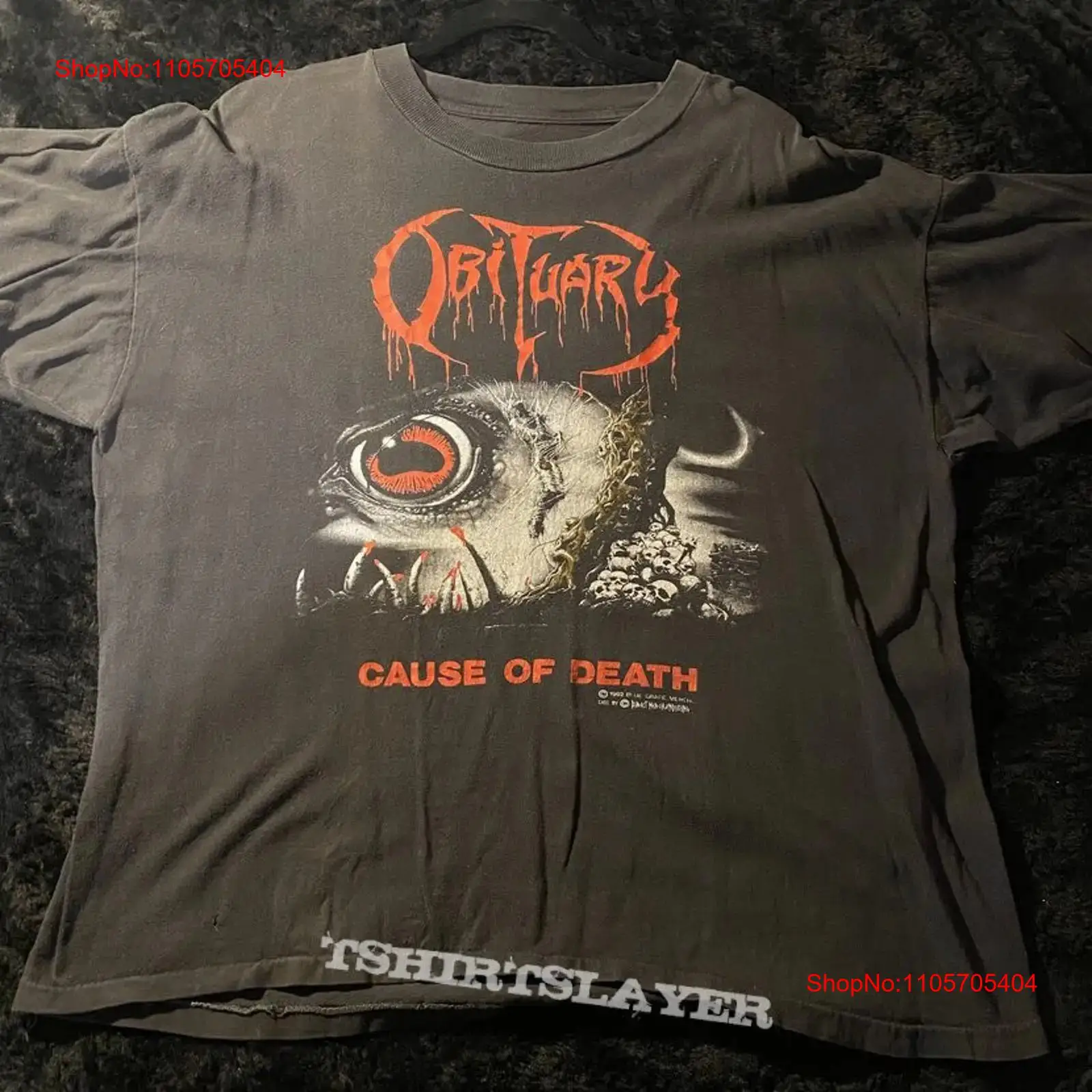 เสื้อยืดสีดำสไตล์คลาสสิคพิมพ์ล - Vintage Fashion Obituaries บทวิจารณ์และราคา