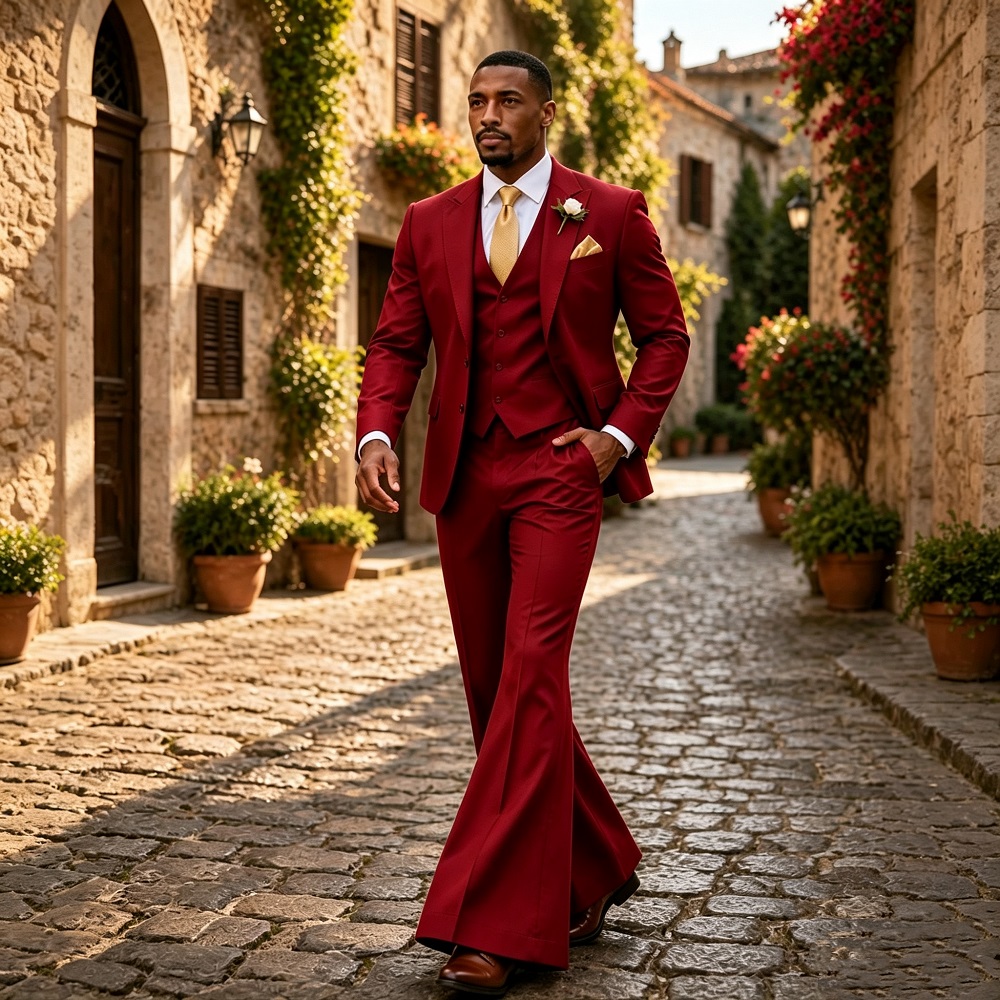 ชุดแต่งงานสไตล์วินเทจยุค 70 สำ - Wide Leg Trouser 70S บทวิจารณ์และราคา