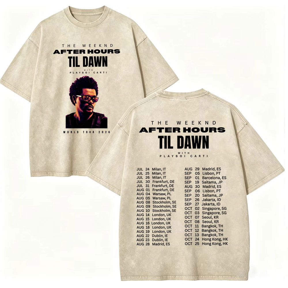 เสื้อยืดลายกราฟิก The Weeknd A - Vintage Fashion Trends 2026 บทวิจารณ์และราคา
