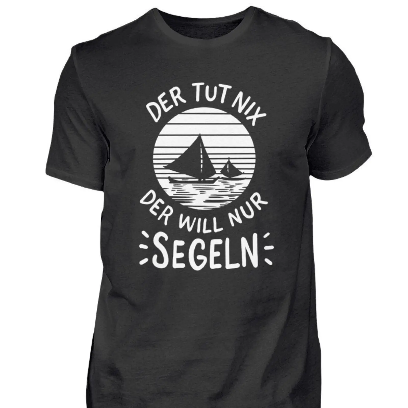 เสื้อยืดผู้ชายลายคำพูดเรือใบตล - Vintage Yacht Fashion บทวิจารณ์และราคา