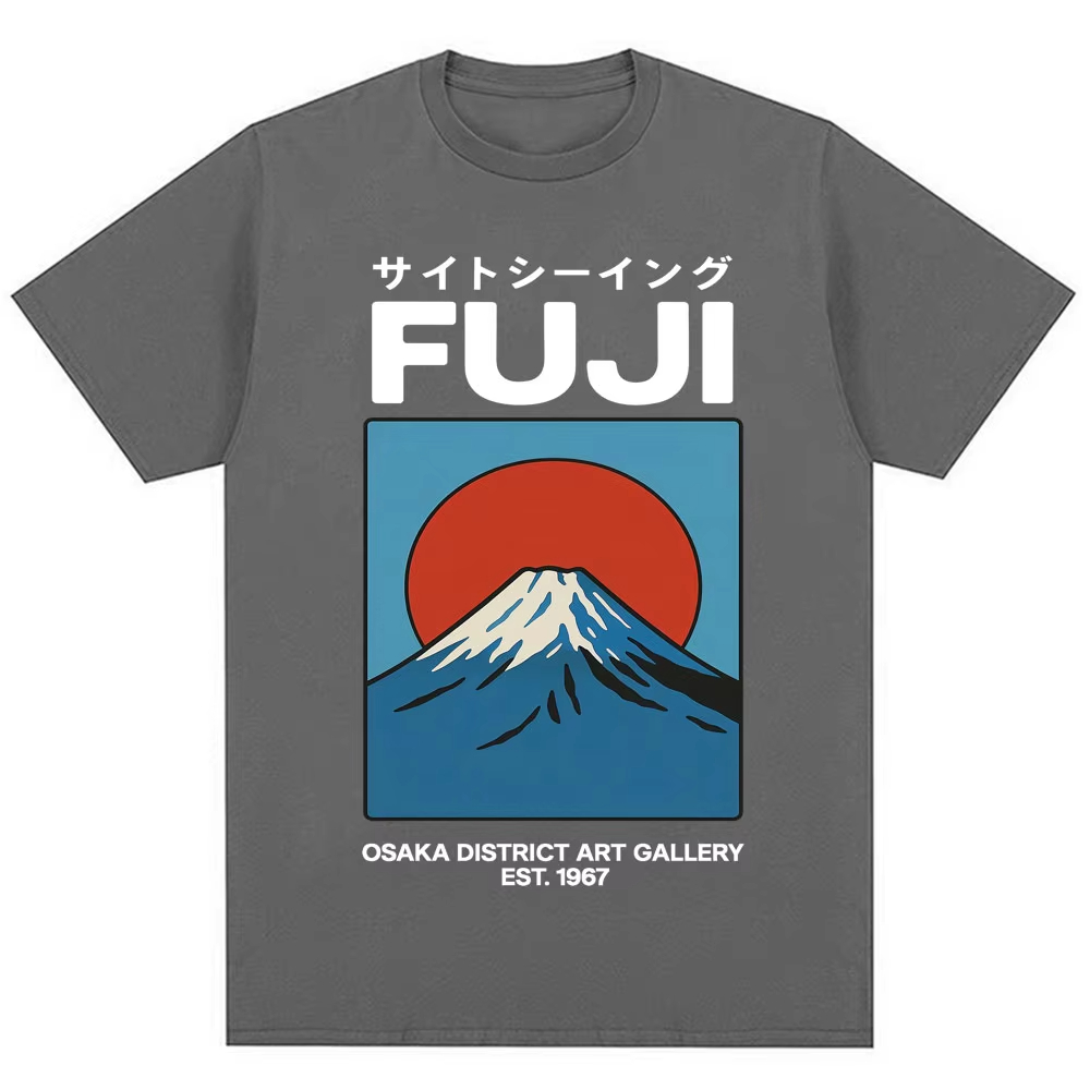 สไตล์ญี่ปุ่นฟูจิโอซาก้าเสื้อยื - Vintage Fashion Osaka บทวิจารณ์และราคา