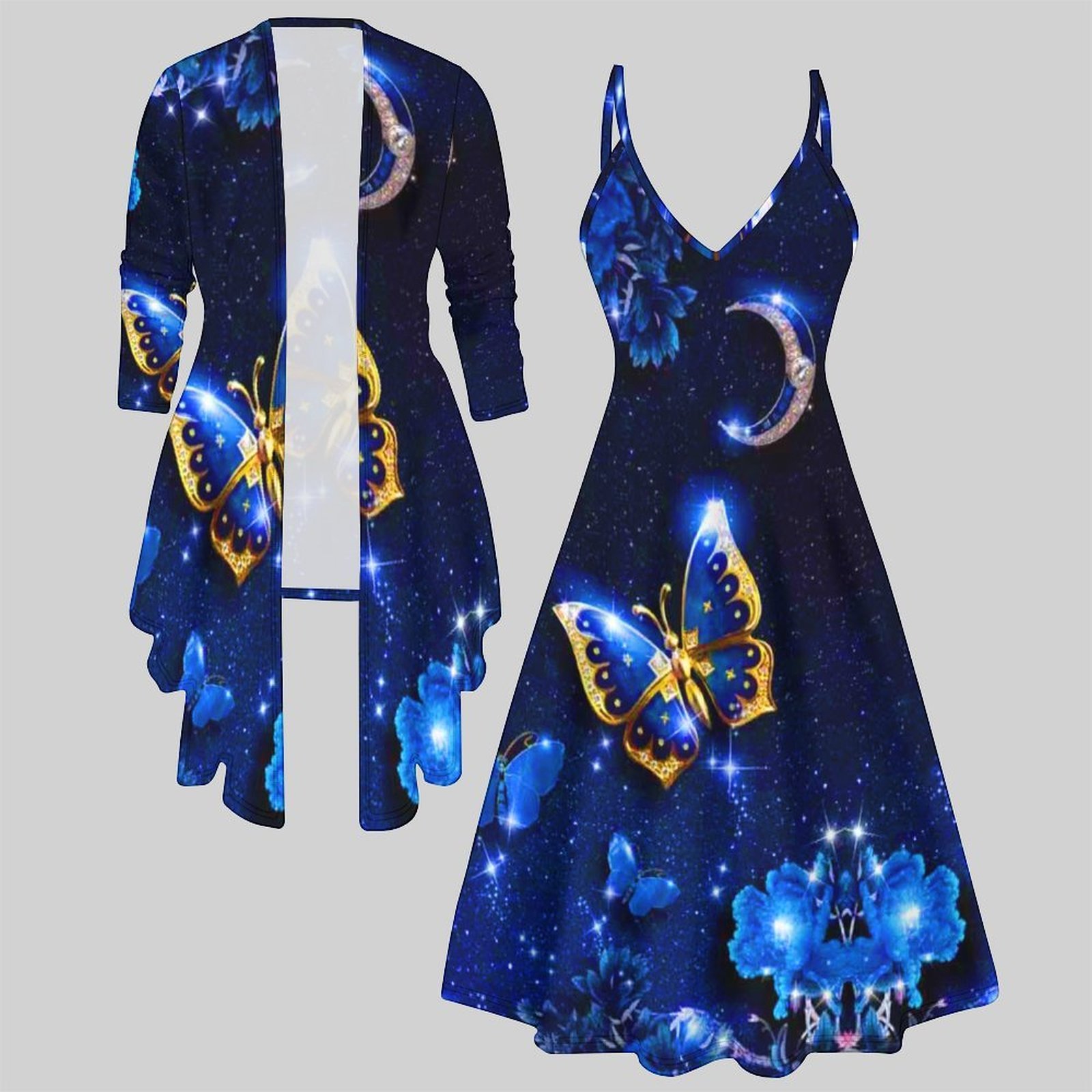 ชุดเซ็ตสองชิ้นลายพิมพ์วินเทจสำ - Vintage Fashion Wear บทวิจารณ์และราคา