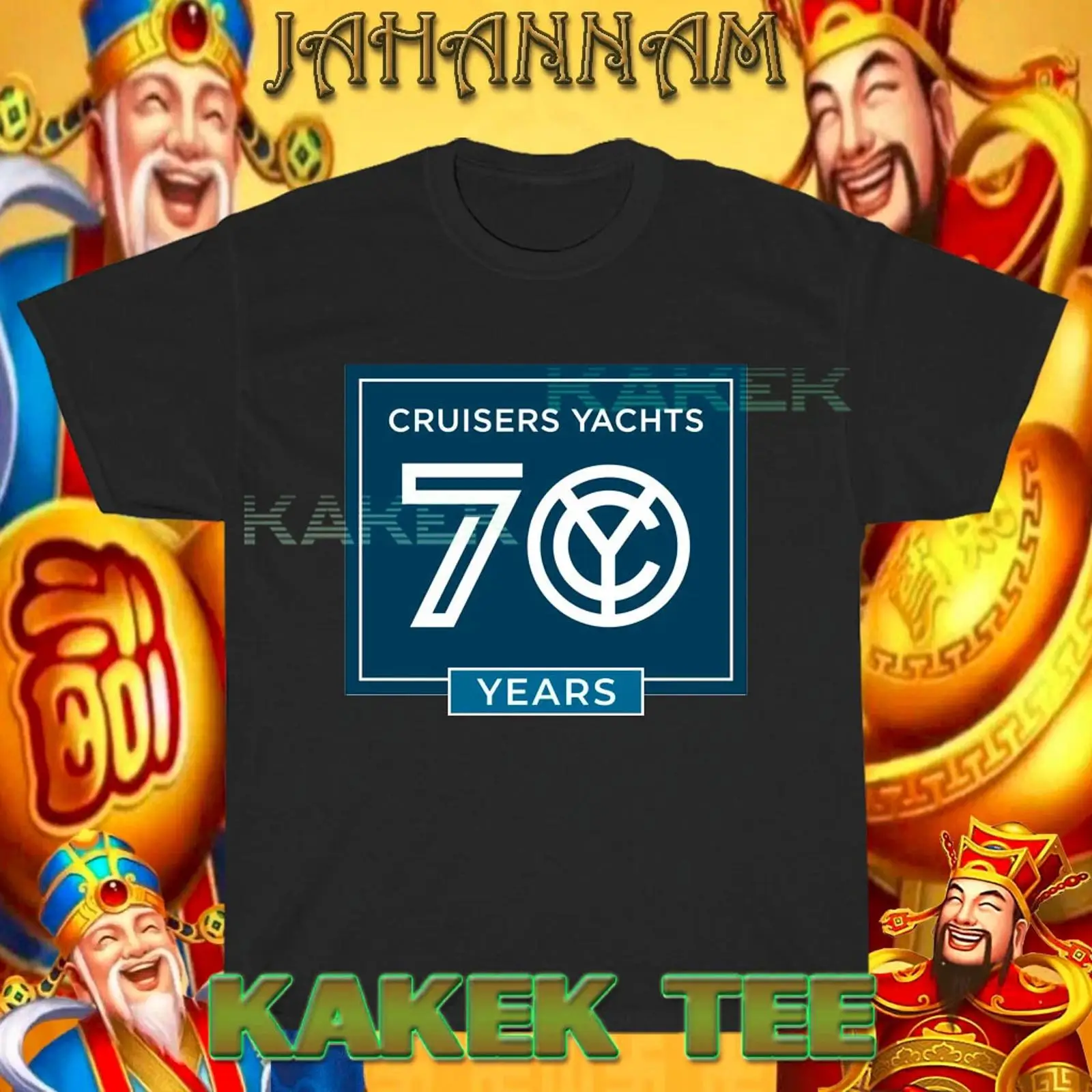 เสื้อยืดลายโลโก้ครบรอบ 70 ปี N - Vintage Yacht Fashion บทวิจารณ์และราคา