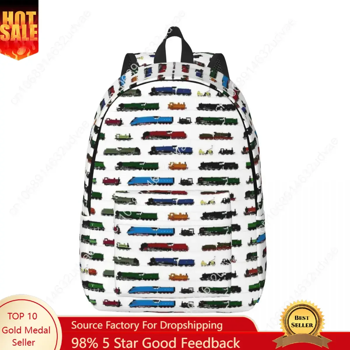 กระเป๋าเป้สะพายหลังลายรถไฟไอน้ - Vintage Fashion Icons บทวิจารณ์และราคา