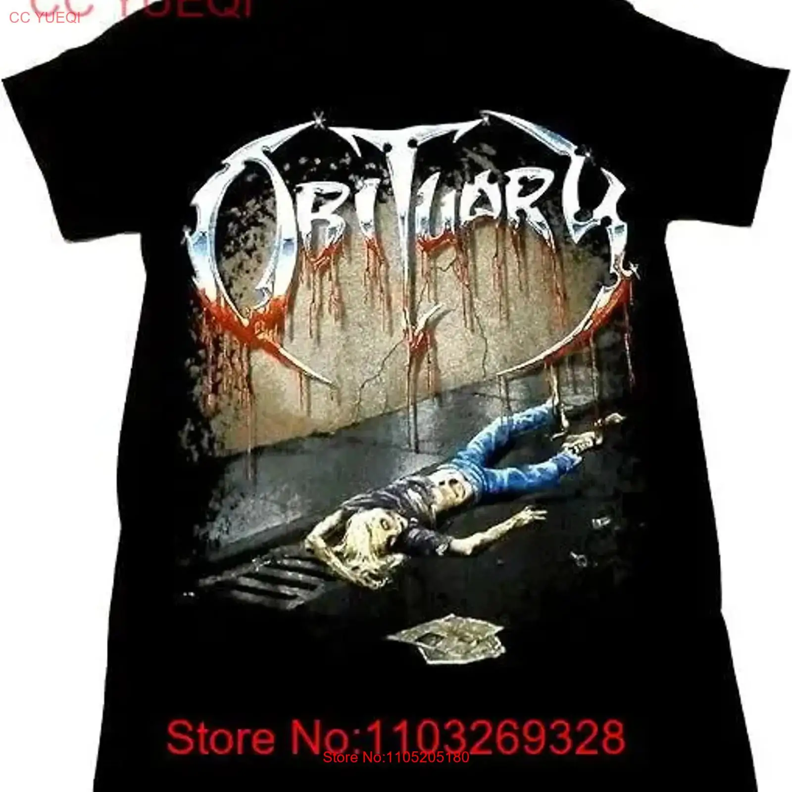 เสื้อยืดวงดนตรี Vtg OBITUARY ไ - Vintage Fashion Obituaries บทวิจารณ์และราคา