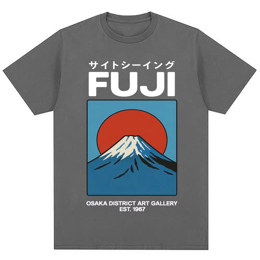 เสื้อยืดสไตล์ญี่ปุ่นลายฟูจิโอซ - Vintage Fashion Osaka บทวิจารณ์และราคา