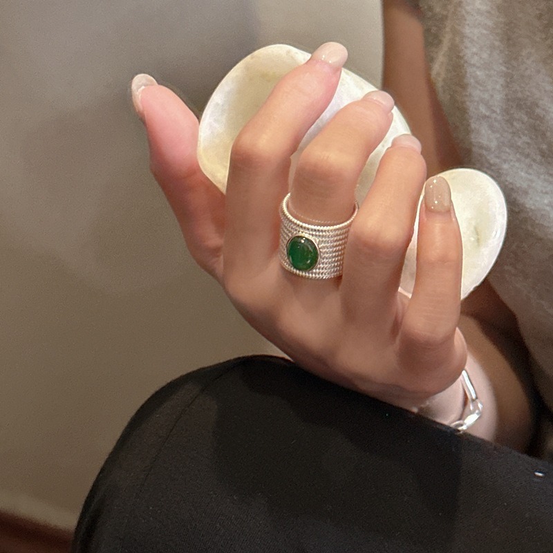 สเตอร์ลิงเงิน S925ดีไซน์เฉพาะก - Vintage Fashion Rings For Women บทวิจารณ์และราคา