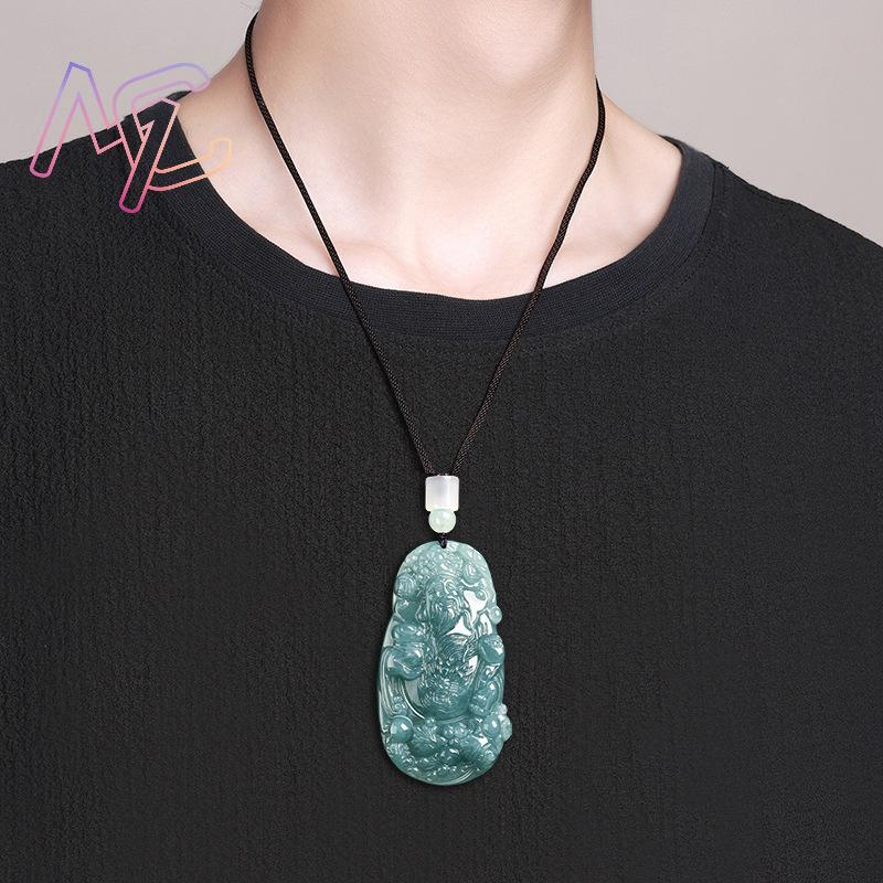 พม่า Jadeite God of Wealth จี้ - Vintage Fashion Design บทวิจารณ์และราคา