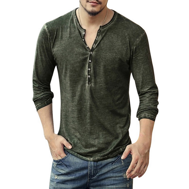 เสื้อยืดคอวีผู้ชายสไตล์วินเทจ  - Vintage Fashion Looks บทวิจารณ์และราคา