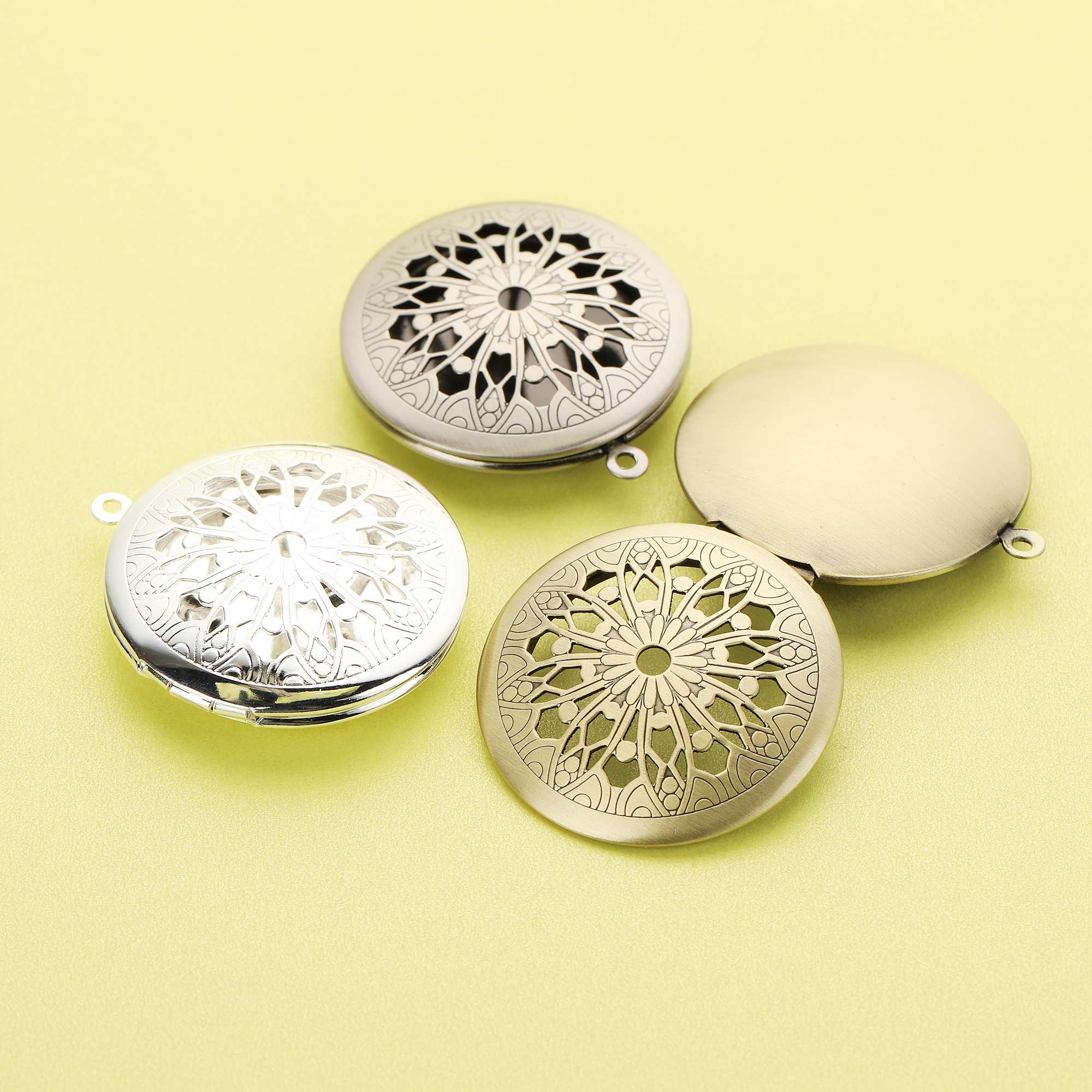 5Pcs 31มม.รอบ Filigree Photo L - Vintage Fashion Icons บทวิจารณ์และราคา