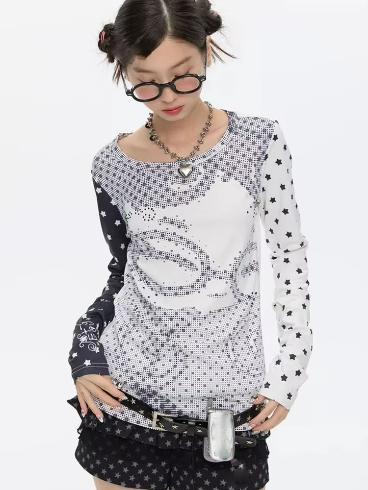 เสื้อยืดแขนยาวสไตล์ Y2k สำหรับ - Vintage Y2K บทวิจารณ์และราคา
