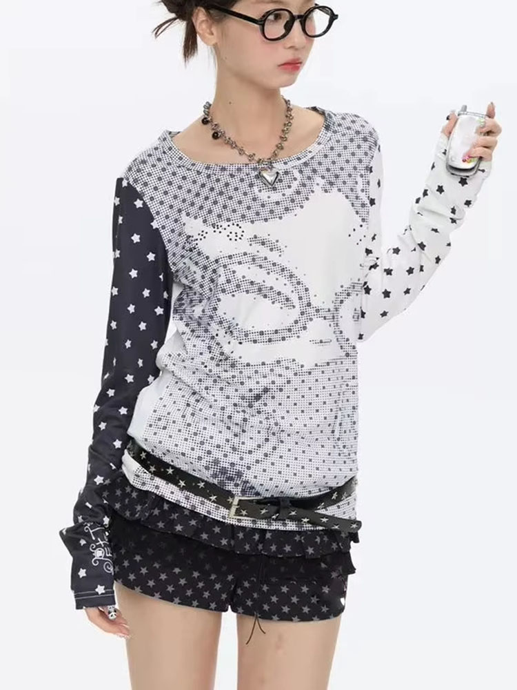 เสื้อยืดแขนยาวสไตล์ Y2k สำหรับ - Vintage Y2K บทวิจารณ์และราคา