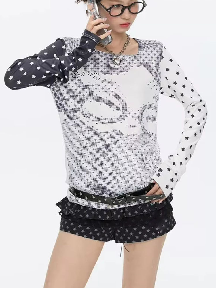 เสื้อยืดแขนยาวสไตล์ Y2k สำหรับ - Vintage Y2K บทวิจารณ์และราคา