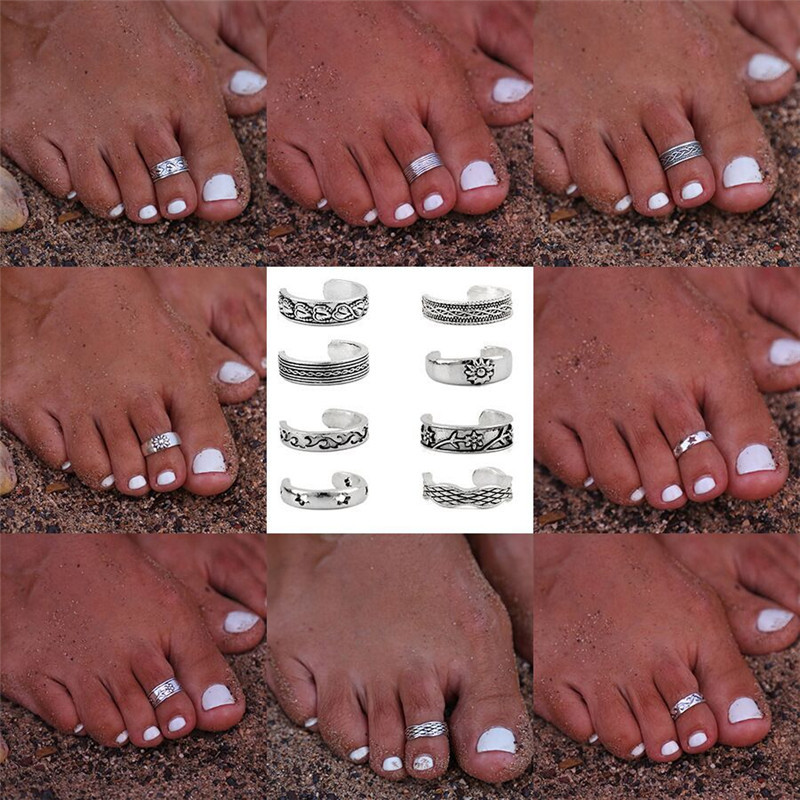 8ชิ้น/เซ็ต Toe Joint แหวน Retr - Vintage Fashion Rings For Women บทวิจารณ์และราคา