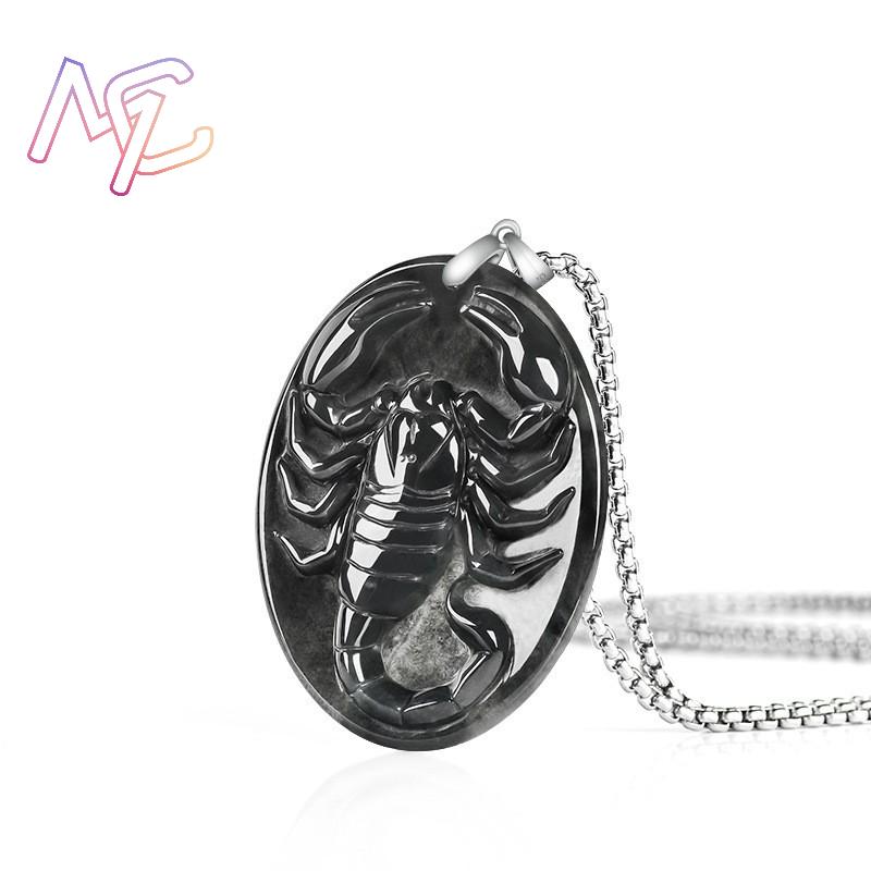 หยกพม่าจี้รูปแมงป่องสร้อยคอหรู - Vintage Fashion Design บทวิจารณ์และราคา